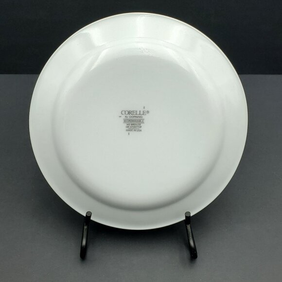 Corelle Sunsations Salad Plates Corning Sunflower Blue White Check Dessert Plate - Picture 3 of 5